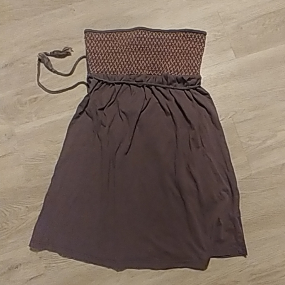 Anthropologie strapless sun dress